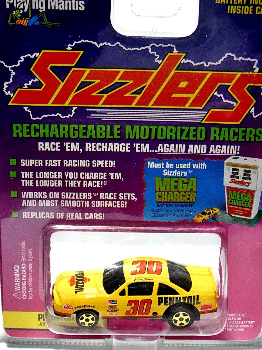 Johnny Lightning - Sizzlers - NASCAR Johnny Benson Pontiac Grand Prix Pennzoil Stock Car