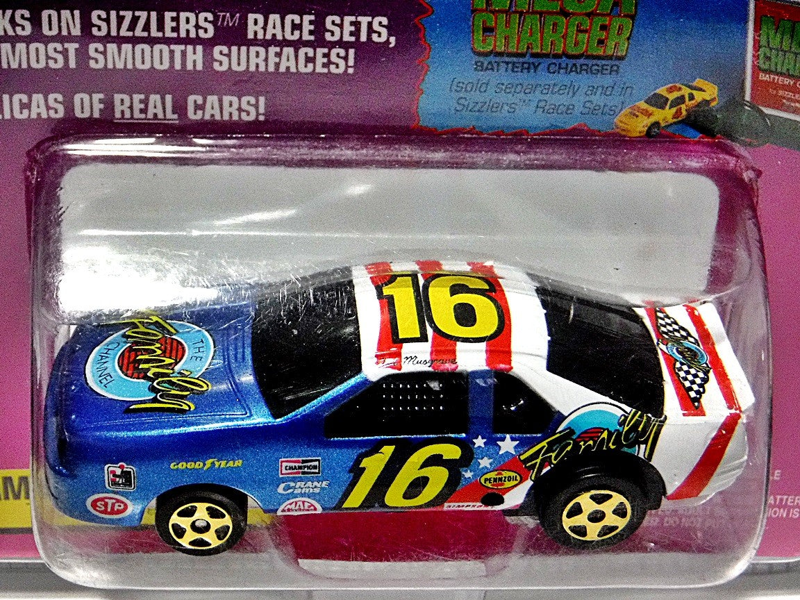Johnny Lightning - Sizzlers - NASCAR Ted Musgrave Family Channel Ford Thunderbird Stock Car