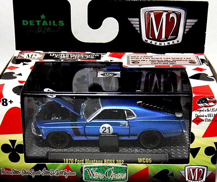 M2 Machines - Wild Cards - 1970 Ford Mustang BOSS 302