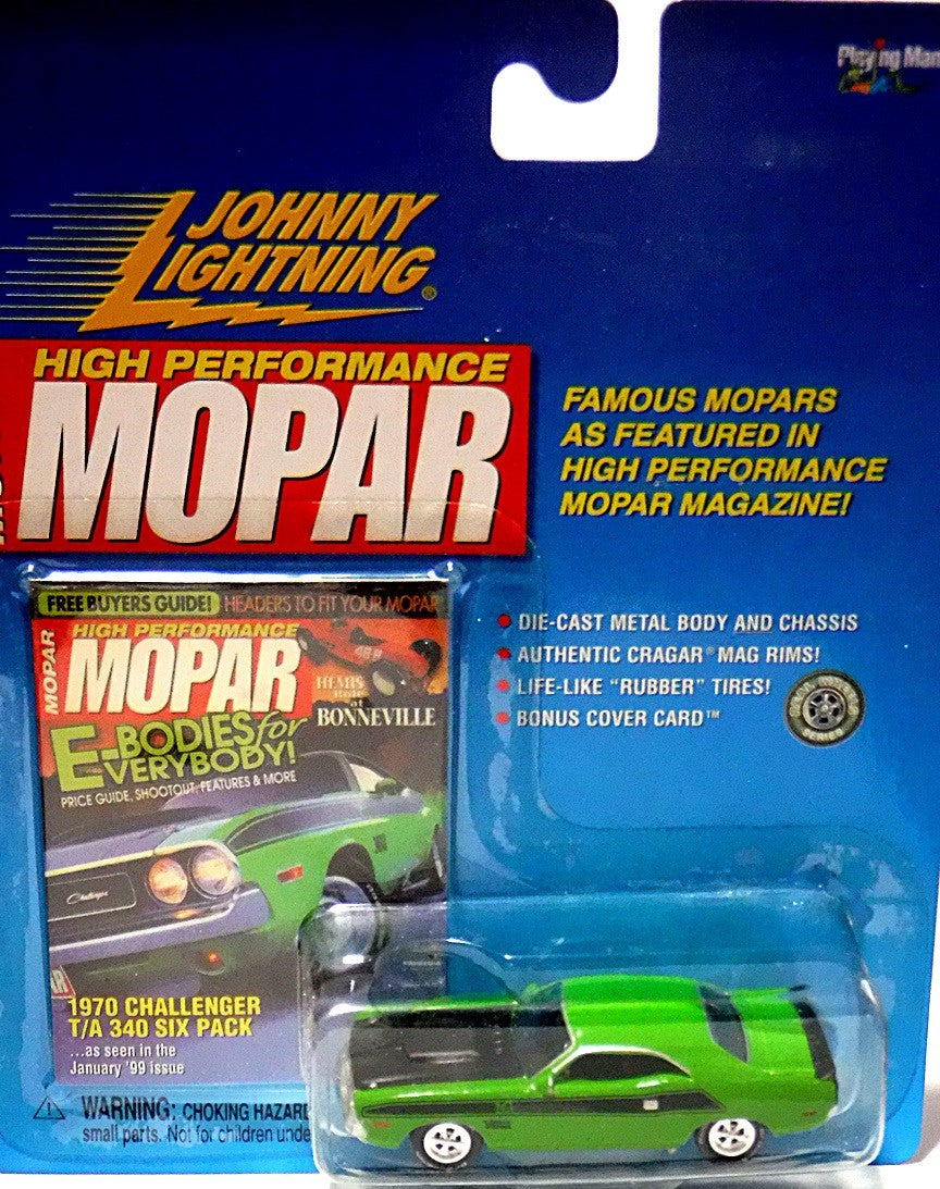 Johnny Lightning High Performance MOPAR Magazine 1970 Dodge Challenger T/A 340 Six Pack