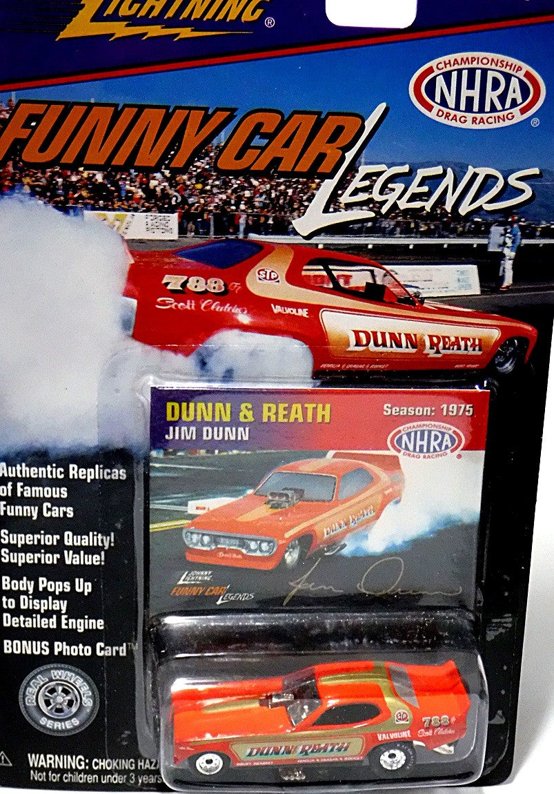 Johnny Lightning Funny Car Legends: Jim Dunn's Dunn & Reath 1973 Plymouth Satellite NHRA Funny Car