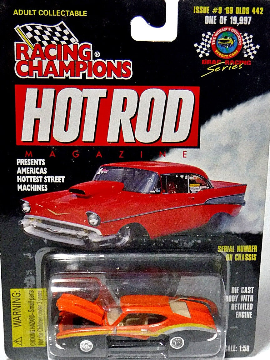 Racing Champions Hot Rod Magazine - 1969 Oldsmobile 442