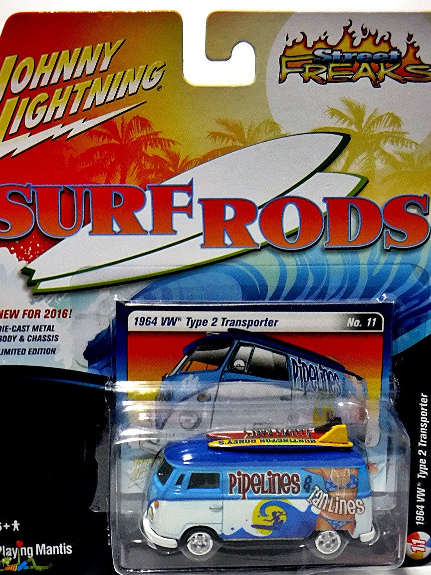 Johnny Lightning Street Freaks - Surf Rods - 1964 VW Type 2 Transporter