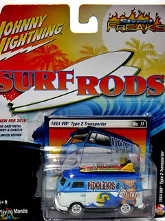 Johnny Lightning Street Freaks - Surf Rods - 1964 VW Type 2 Transporter