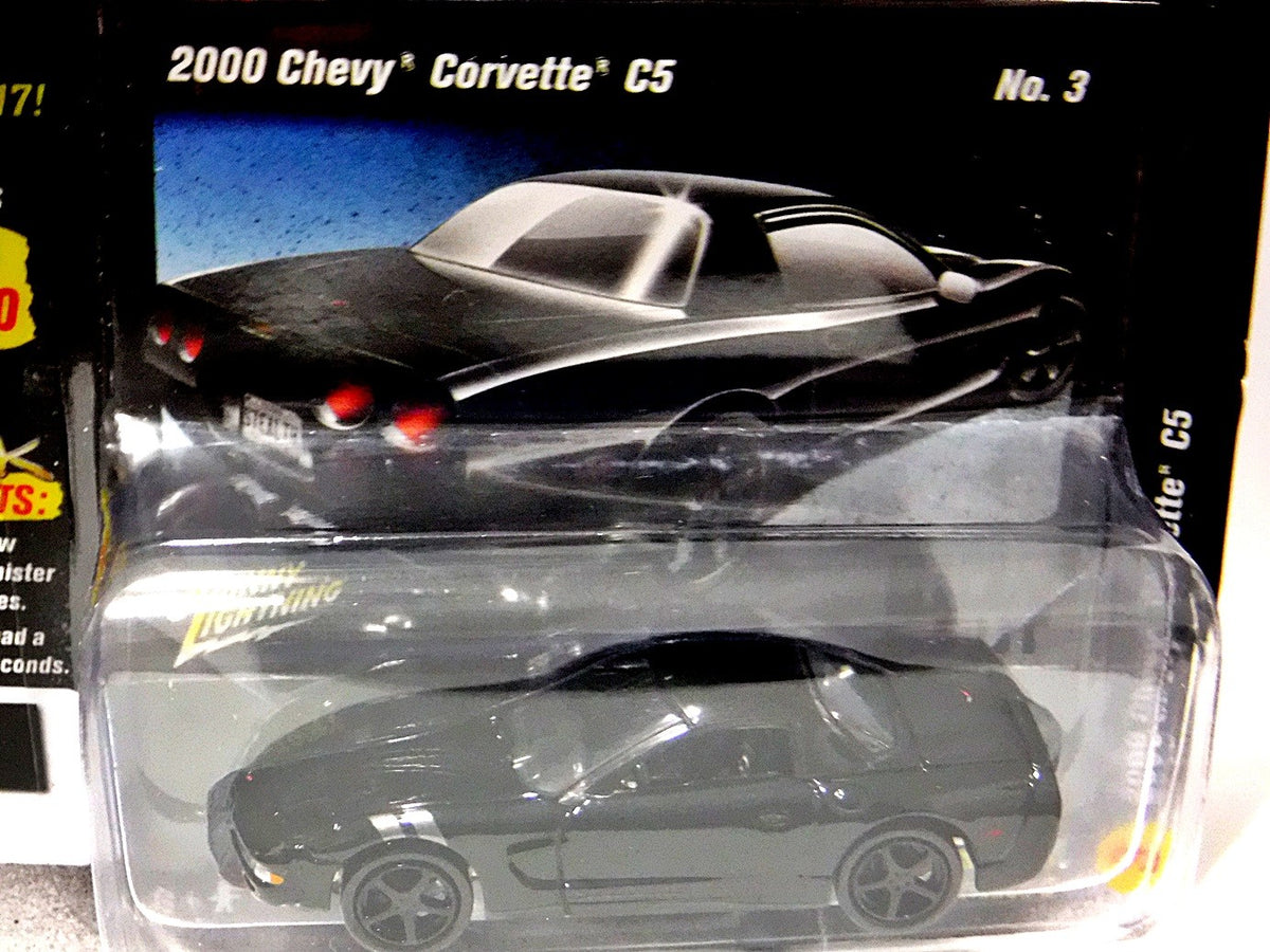 Johnny Lightning Street Freaks - Blacked Out - Chevrolet Corvette C5 Coupe