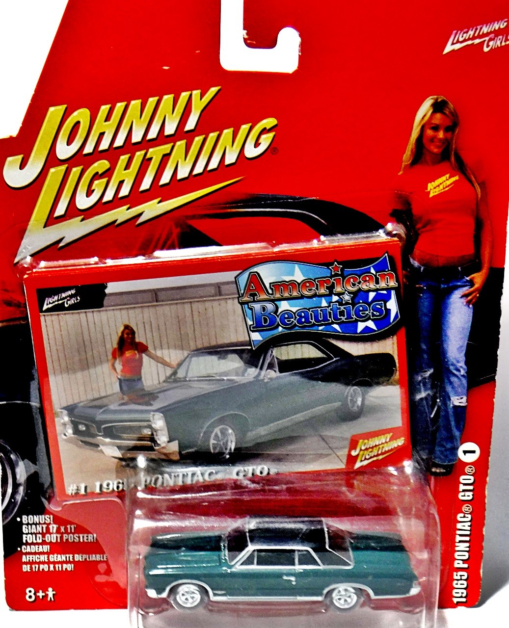 Johnny Lightning Amercian Beauties 1965 Pontiac GTO