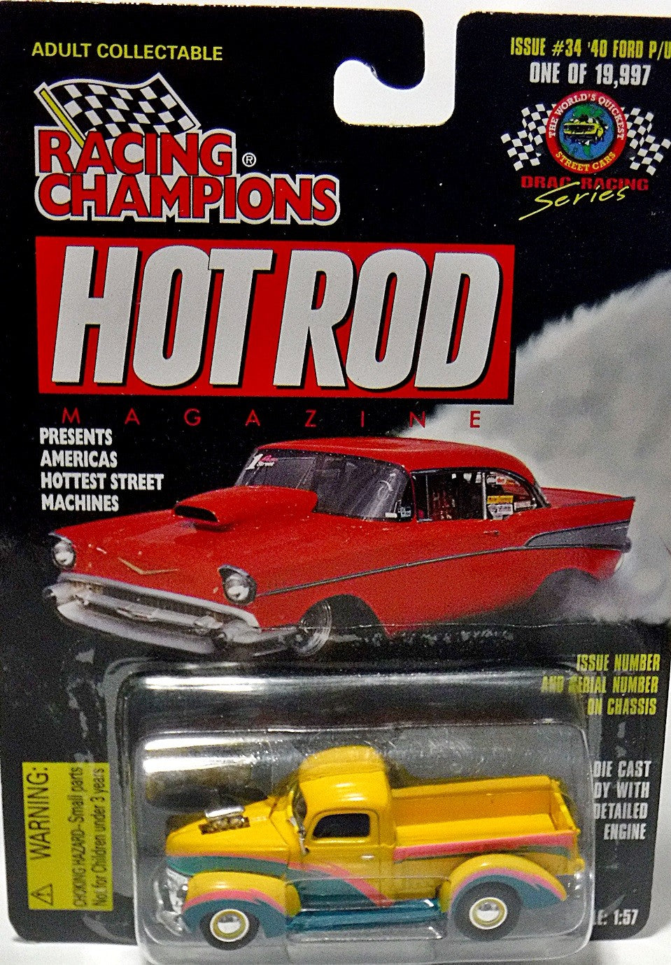 Racing Champions Hot Rod Magazine - 1940 Ford Pickup Truck