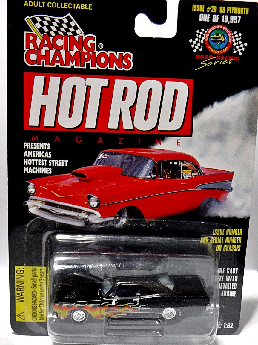 Racing Champions Hot Rod Magazine - 1968 Plymouth Roadrunner