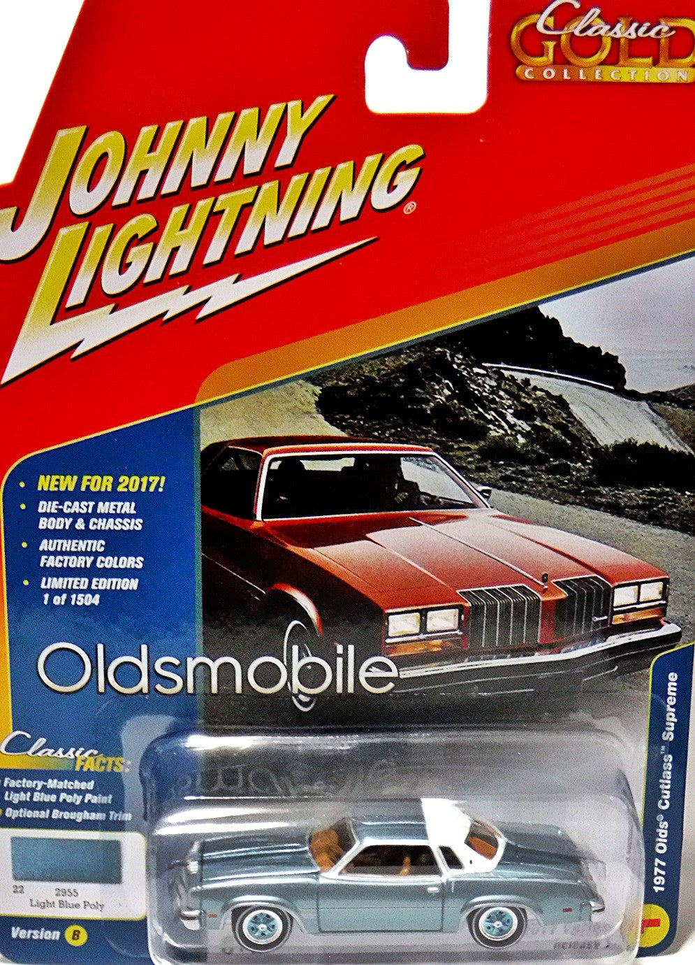 Johnny Lightning Classic Gold: 1977 Oldsmobile Cutlass Supreme
