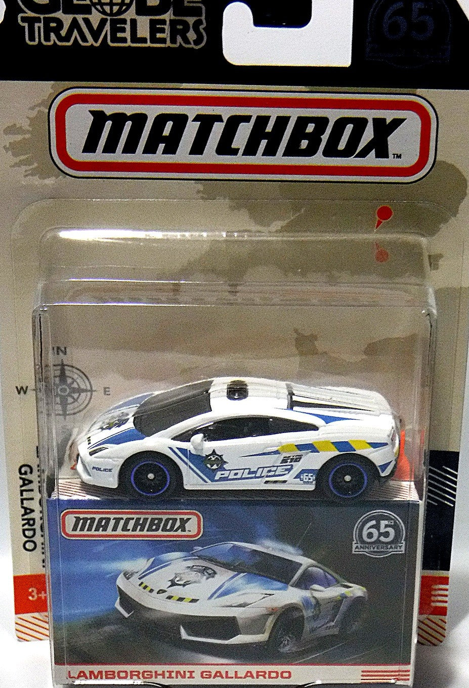 Matchbox Globe Travelers - Lamborghini Gallardo Police Car