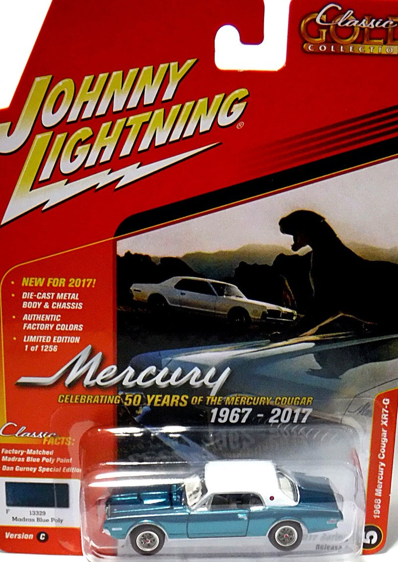 Johnny Lightning Classic Gold Series -  Dan Gurney 1968 Mercury Cougar XR7-G