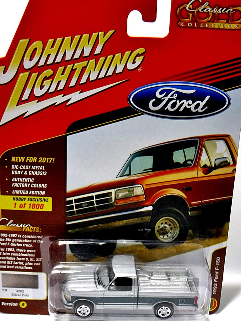 Johnny Lightning Classic Gold Hobby Exclusive - 1993 Ford F-150 Pickup Truck