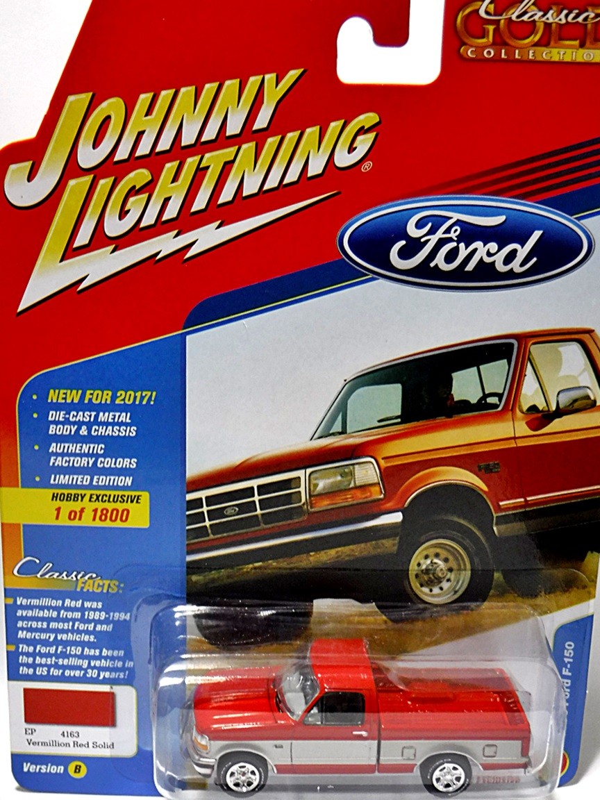 Johnny Lightning Classic Gold Hobby Exclusive - 1993 Ford F-150 Pickup Truck