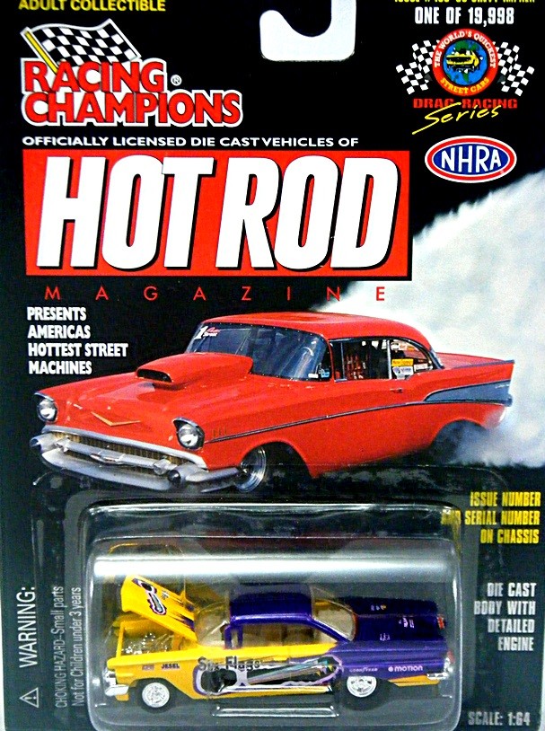 Racing Champions Hot Rod Magazine - Six Flags 1960 Chevrolet Impala