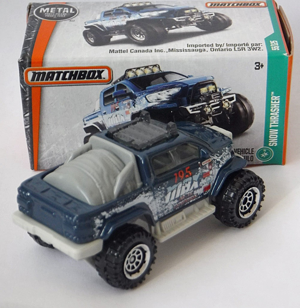 Matchbox Power Grabs - Snow Thrasher 4x4 Pickup Truck