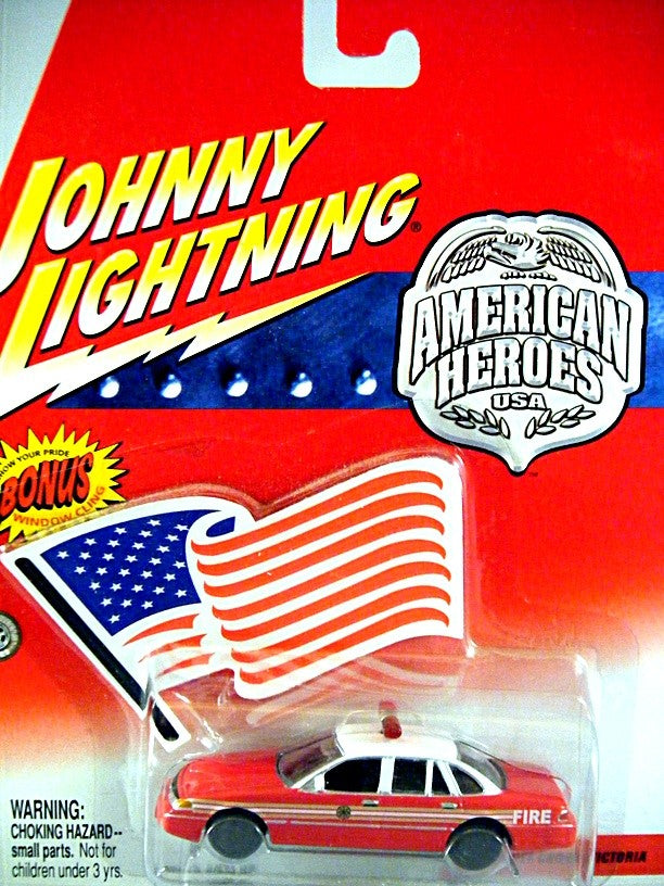 Johnny Lightning American Heroes - Ford Crown Victoria Fire Chief Car