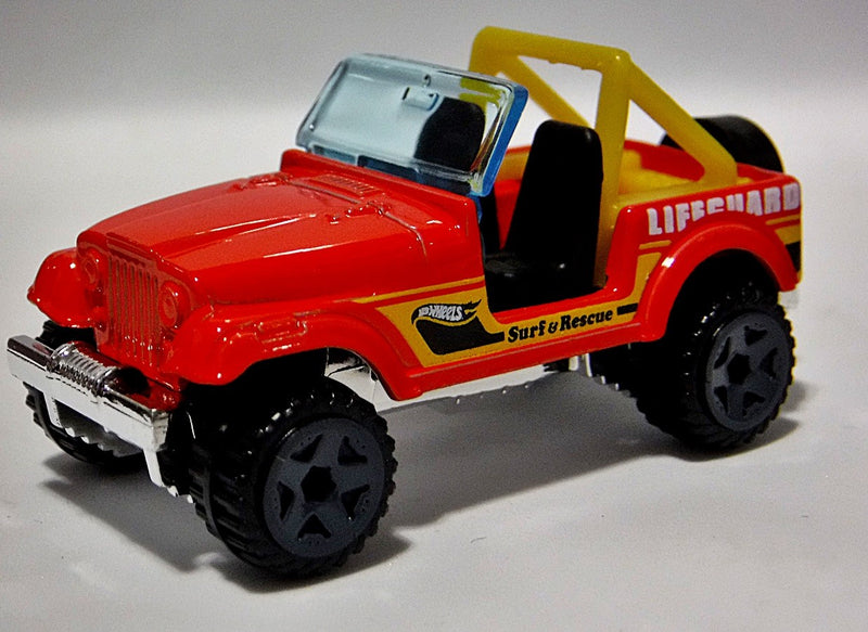 Hot Wheels LifeGuard Surf Rescue Jeep CJ-7  