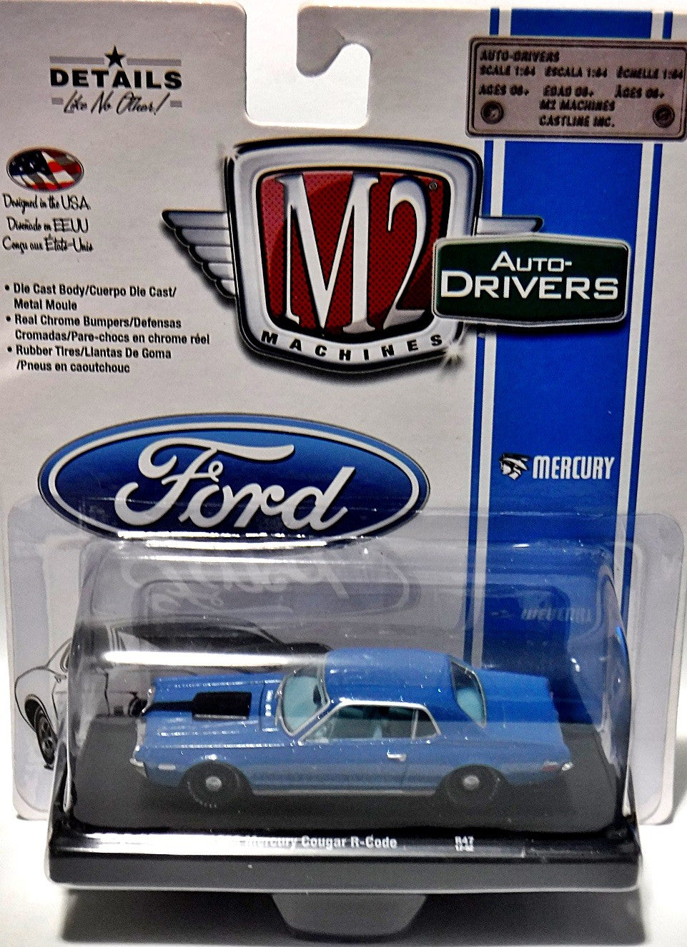 M2 Machines Drivers Series - 1968 Mercury Cougar R-Code