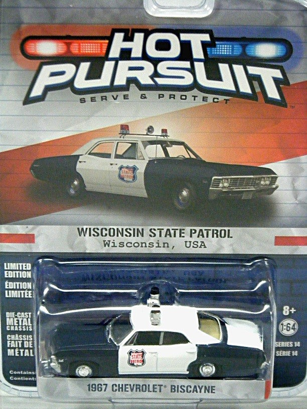 Greenlight Hot Pursuit Wisconsin State Patrol Dodge Charger