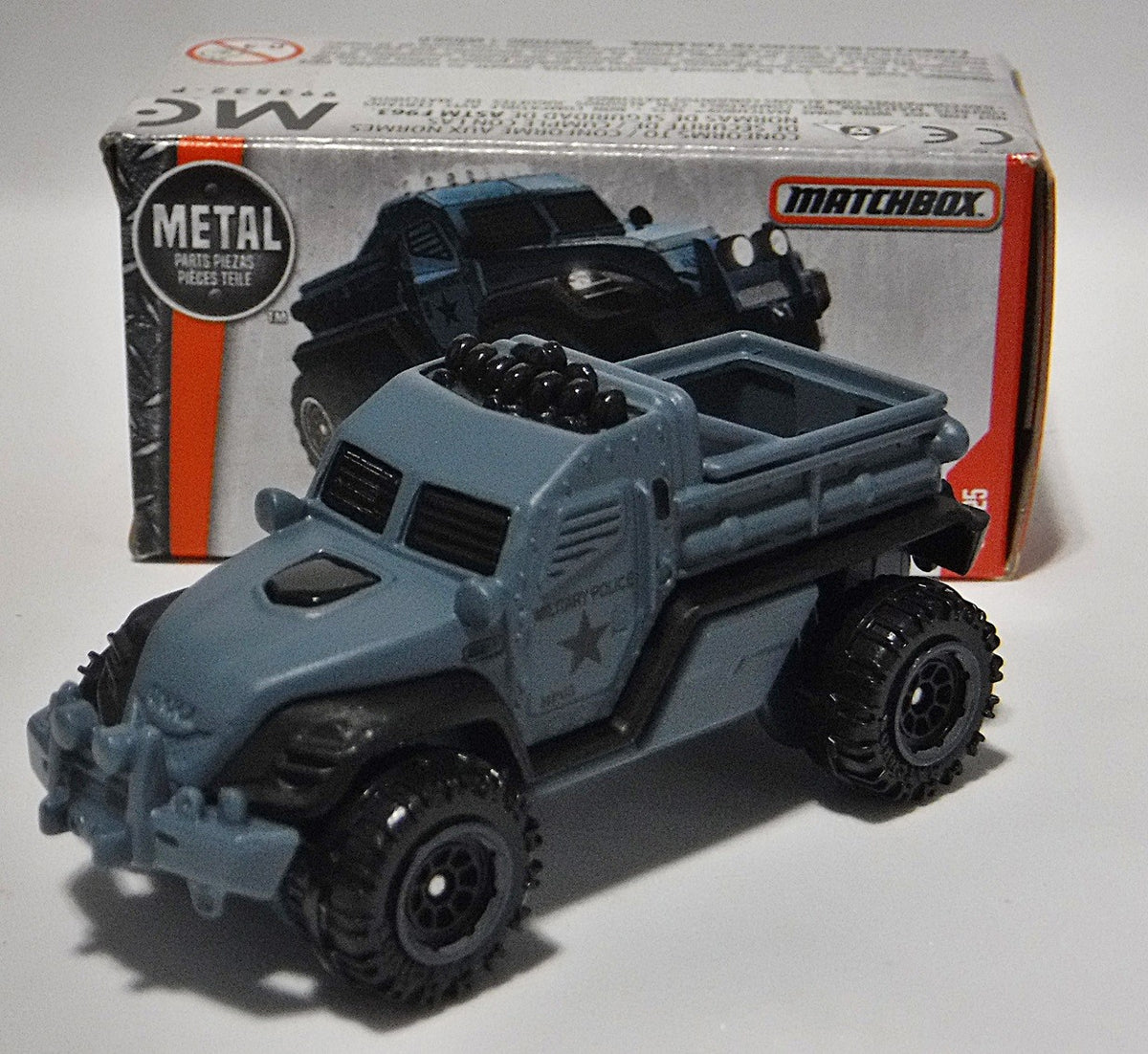 Matchbox Power Grabs - Road Raider Military Police Truck