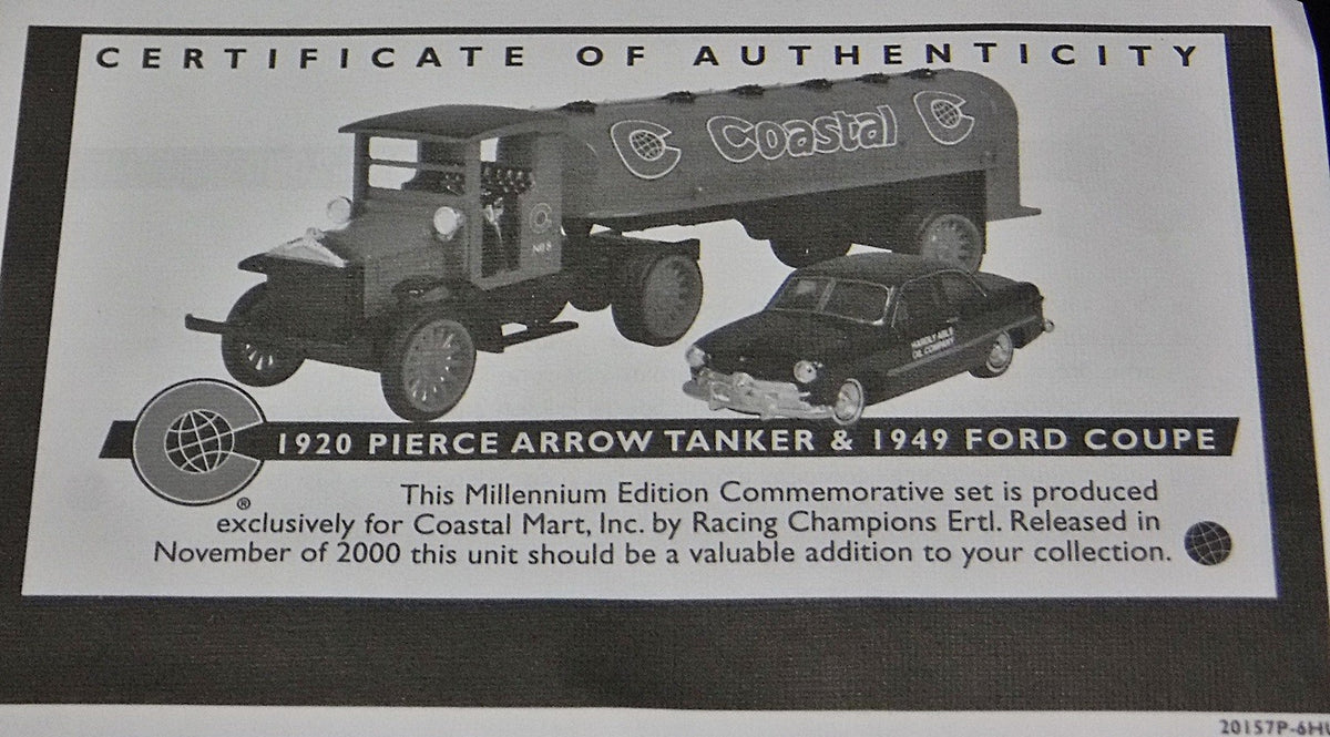 Ertl - 1920 Pierce Arrow Coastal Oil Tanker and 1949 Ford Set