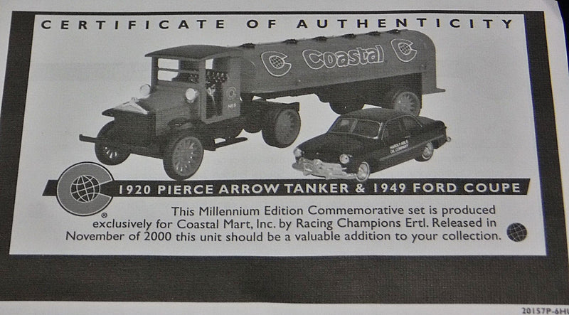 Ertl - 1920 Pierce Arrow Coastal Oil Tanker and 1949 Ford Set