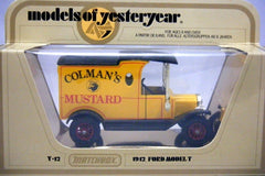 Matchbox Models of Yesteryear 1912 Ford Model T Colmans Mustand Truck