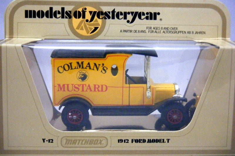Matchbox Models of Yesteryear 1912 Ford Model T Colmans Mustand Truck