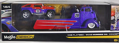 Maisto - Transport - Hummer and COE Flatbed Wrecker