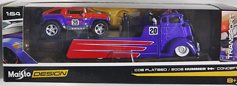 Maisto - Transport - Hummer and COE Flatbed Wrecker
