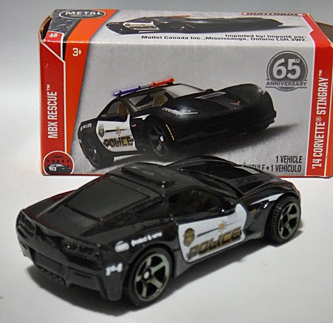 Matchbox Power Grabs - Chevrolet Corvette Police Patrol Car