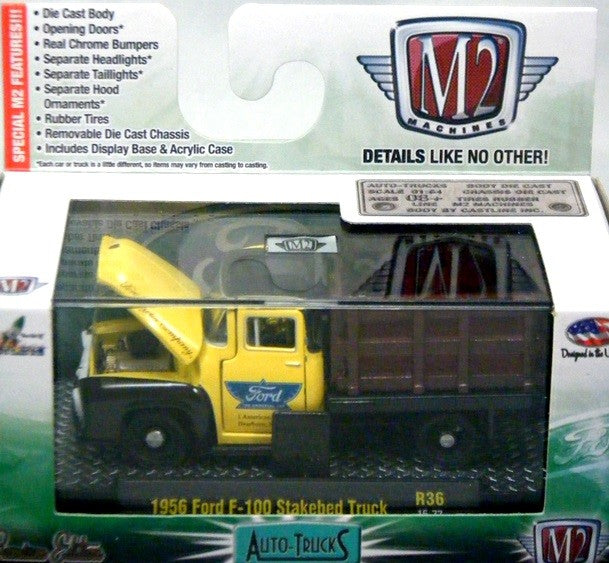 M2 Machines Auto-Trucks 1956 Ford F-100 Stake Truck