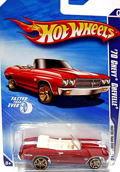 Hot Wheels 1970 Chevelle SS Convertible with Faster Than Ever Wheels