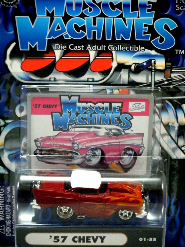 Muscle Machines 1957 Chevrolet Bel Air Flamed Hot Rod
