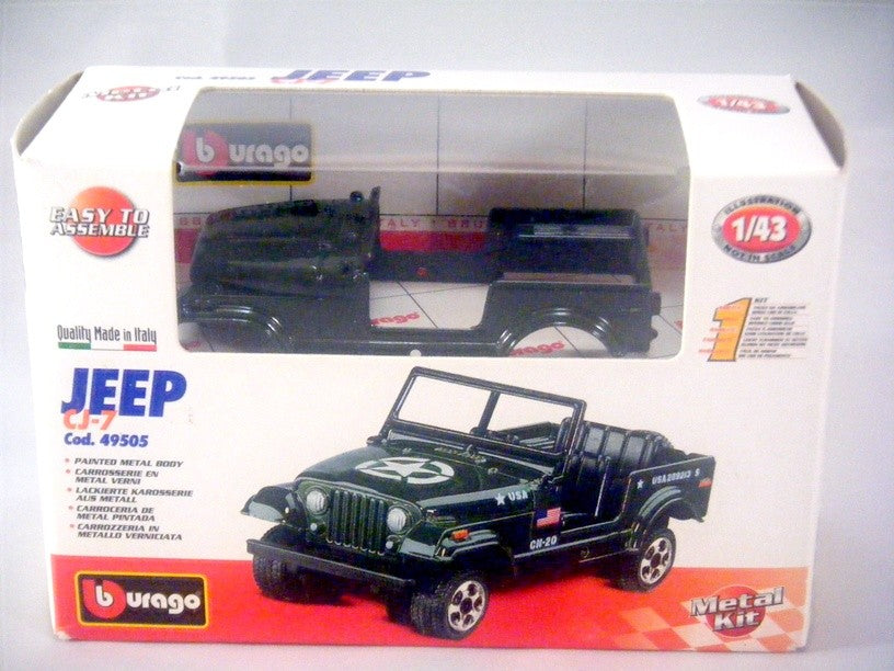 Bburago Military Jeep Diecast Model Kit