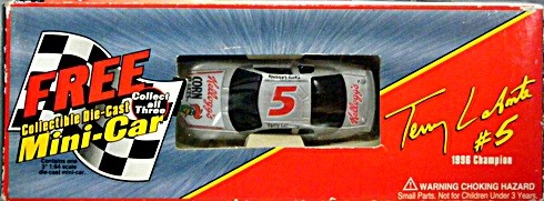 NASCAR Promo - Terry Labonte Kelloggs On-Pack Promo - Chevrolet NASCAR Stock Car