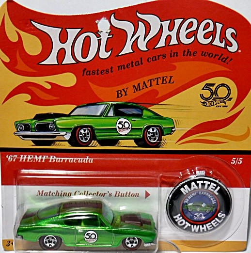Hot Wheels 50th Anniversary Series - 1967 Plymouth Hemi Barracuda