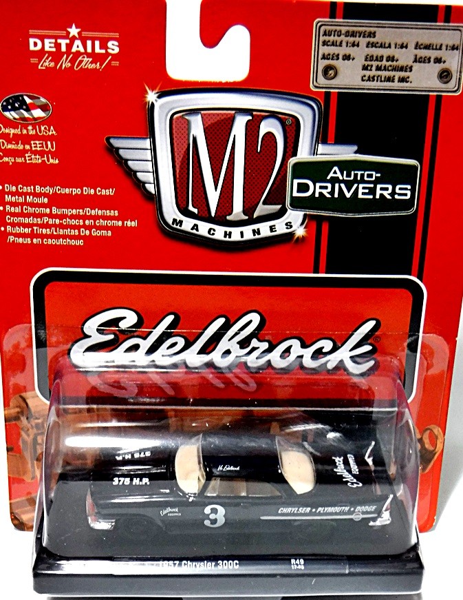 M2 Machines Drivers - 1957 Chrysler 300C Edelbrock Race Car