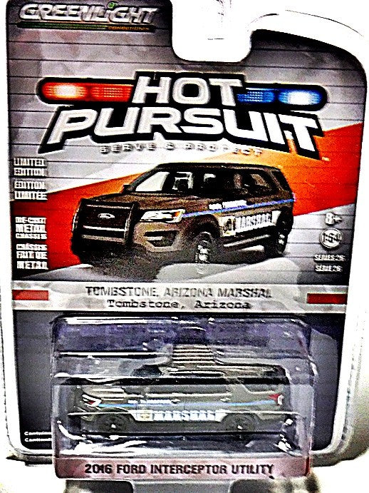 Greenlight - Hot Pursuit - Tombstone Arizona Marshall  Ford Police Interceptor Utility
