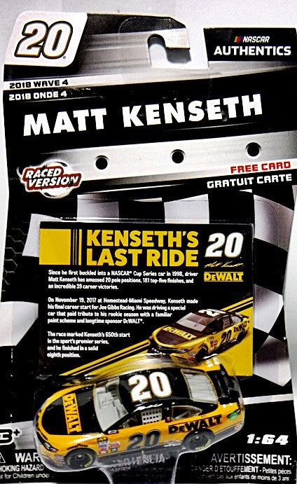 NASCAR Authentics - Matt Kenseth's Last Ride -  Joe Gibbs Racing DeWalt Toyota Camry