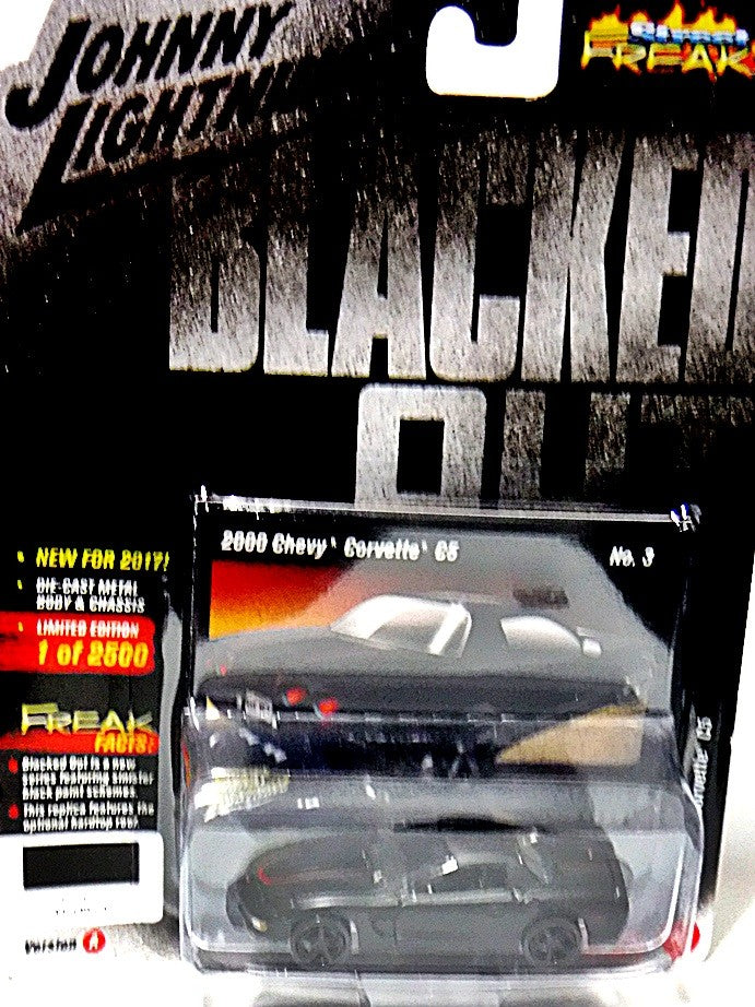 Johnny Lightning Street Freaks - Blacked Out - Chevrolet Corvette C5 Coupe
