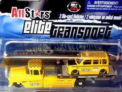 Maisto Elite Transport Set 57 Chevy Taxi Co Flatbed and Scion Xb Taxi