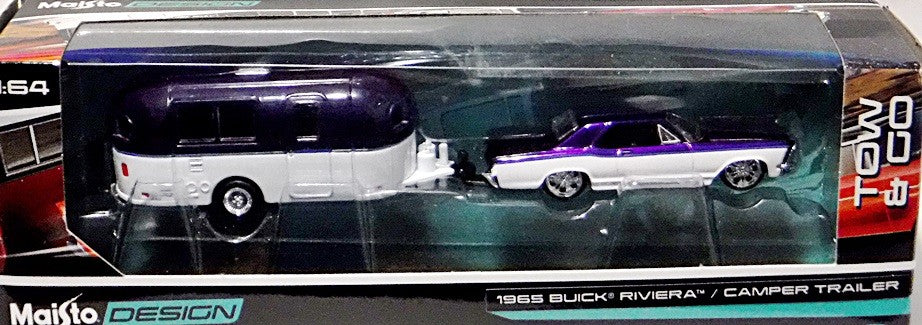 Maisto - Tow & Go - 1965 Buick Riviera and Camper Trailer