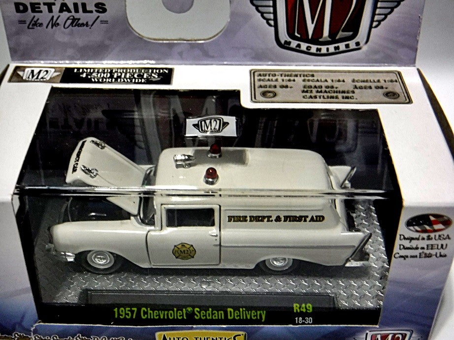 M2 Machines 1957 Chevrolet Fire Department Sedan Delivery