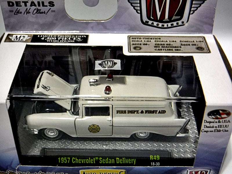 M2 Machines 1957 Chevrolet Fire Department Sedan Delivery