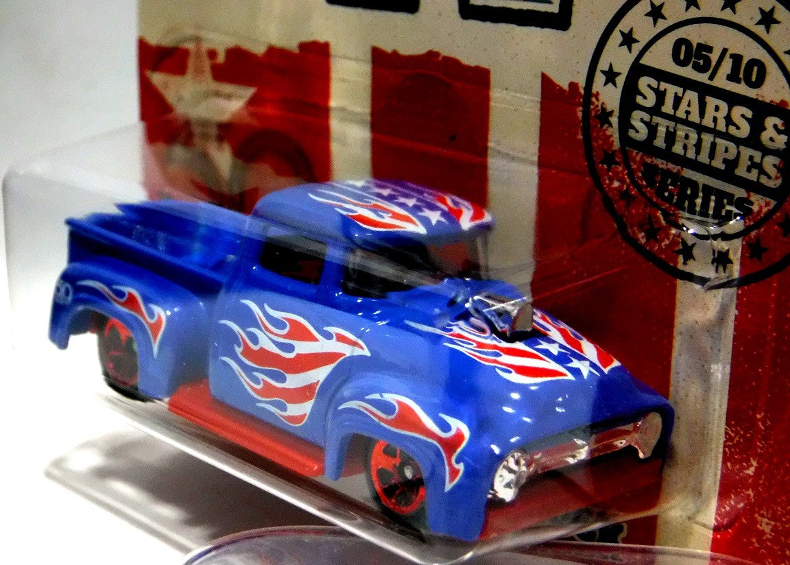 Hot Wheels Stars and Stripes - 1956 Ford F-100 Pickup Truck