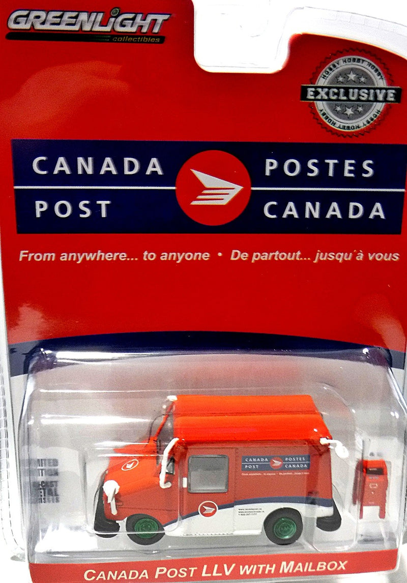 Greenlight Hobby Exclusives - Green Machine - Canada Post LLV Delivery Van with Mailbox
