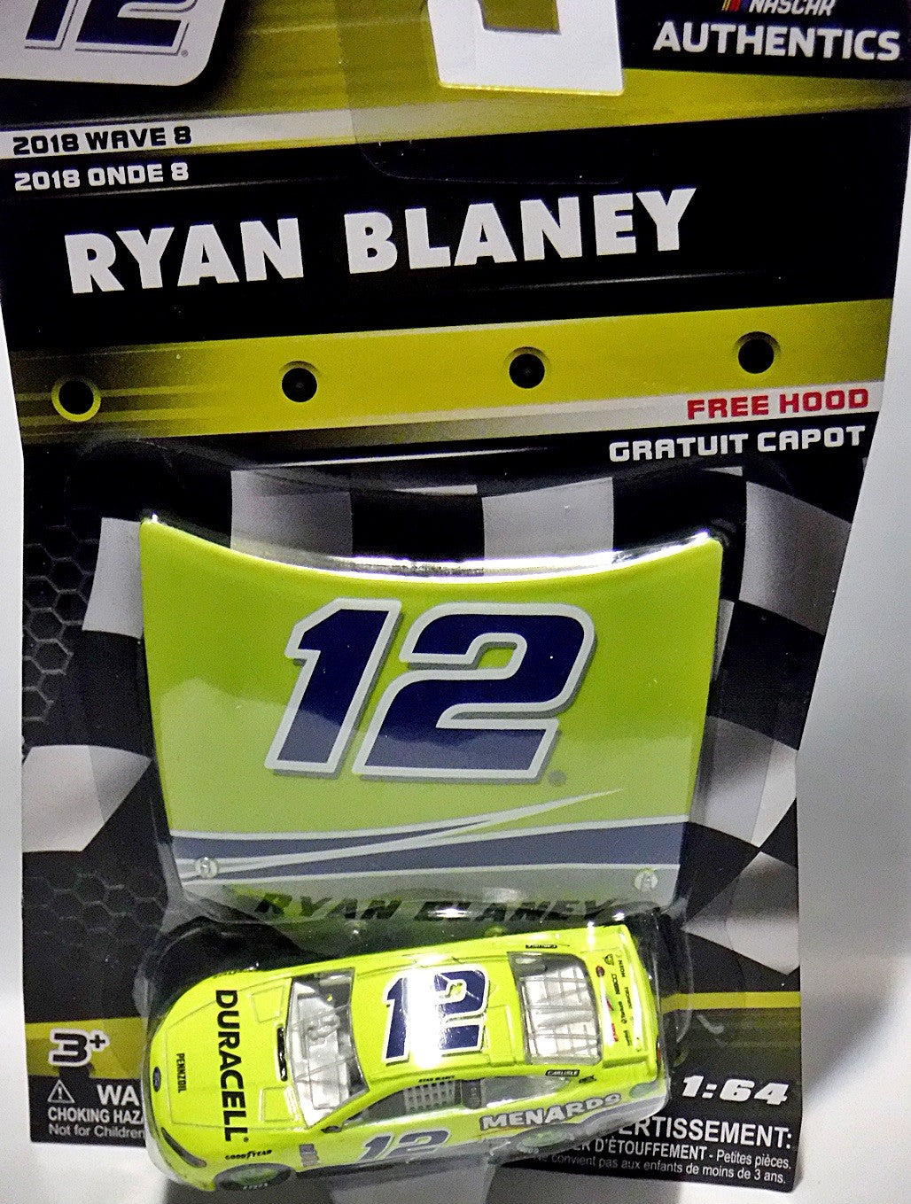 NASCAR Authentics - Ryan Blaney Duracell Ford Fusion