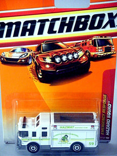 Matchbox Hazmat Squad Fire Truck