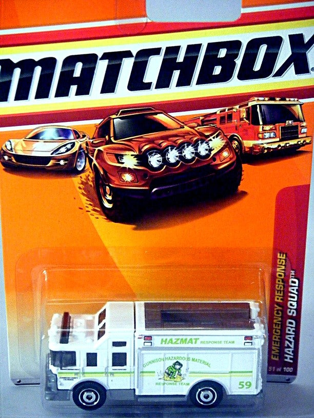 Matchbox Hazmat Squad Fire Truck